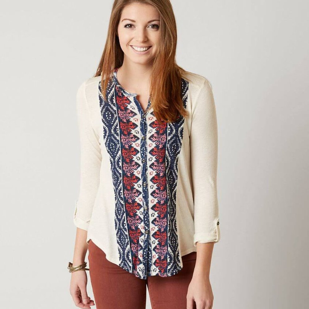 Lucky Brand Printed Shirt 1X